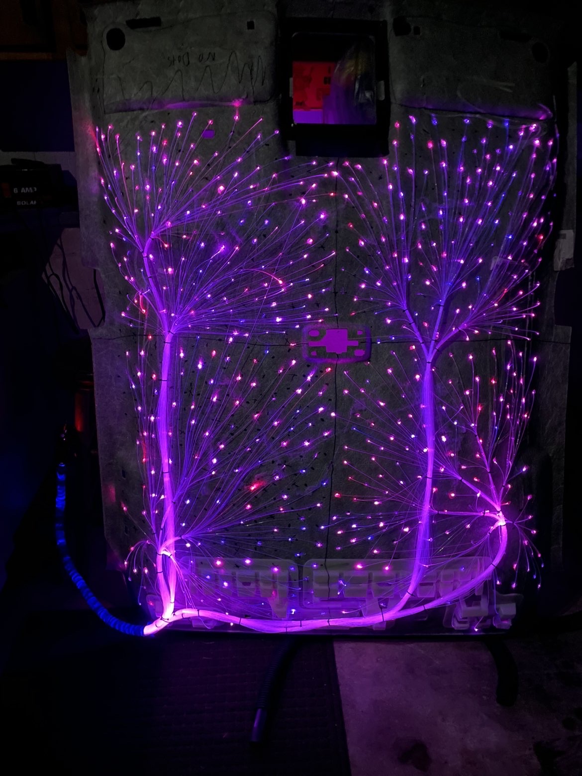 Pink and purple starlight headliner